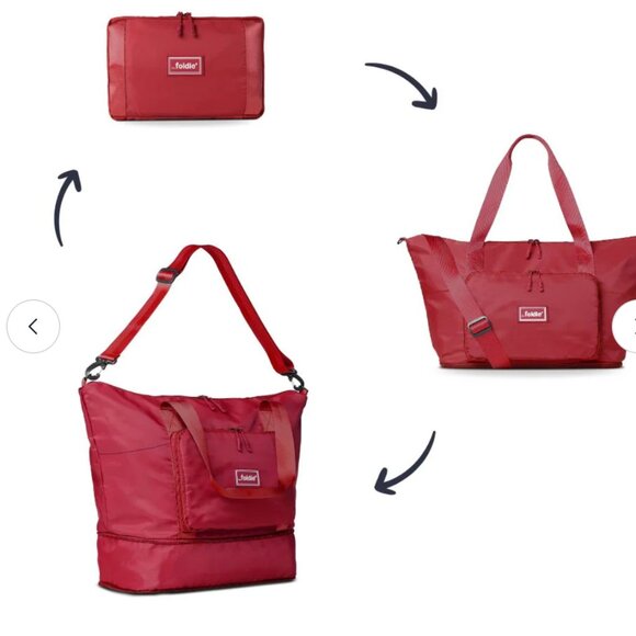 Red Foldie Travel Bag - Brand New! - Picture 4 of 5